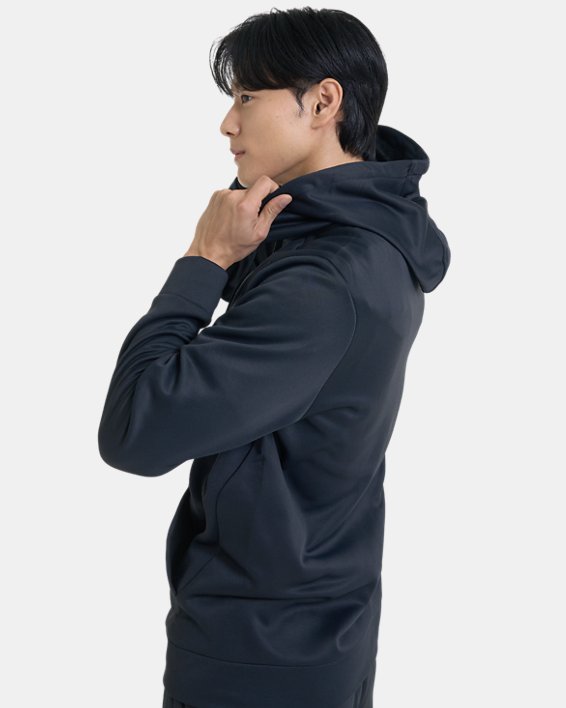 Men's Armour Fleece® Full-Zip Hoodie in Black image number 8